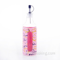 pink marble road plastic glass oil bottle